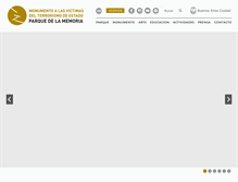 Tablet Screenshot of parquedelamemoria.org.ar